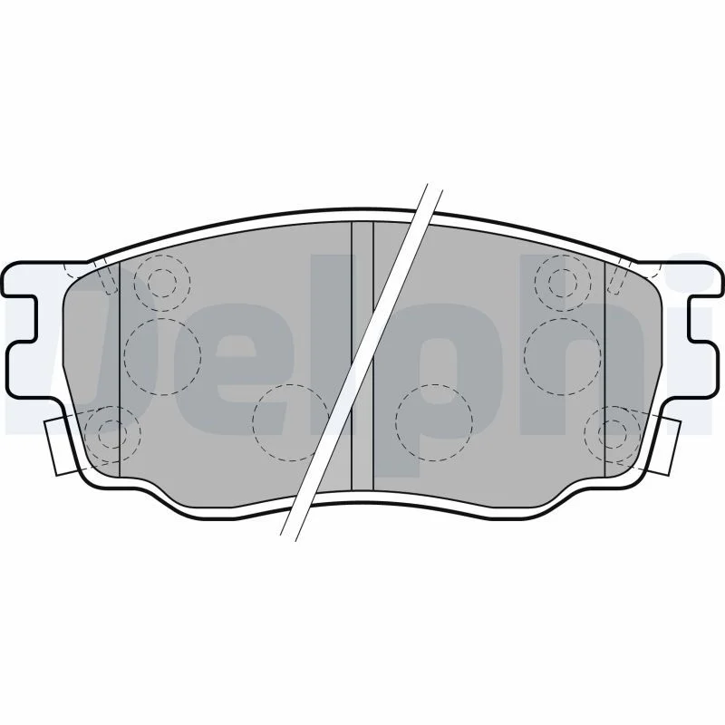Brake Pad Set, disc brake DELPHI LP1916