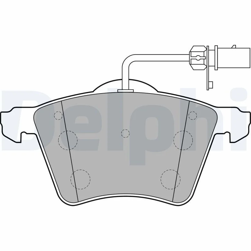 Brake Pad Set, disc brake DELPHI LP2021
