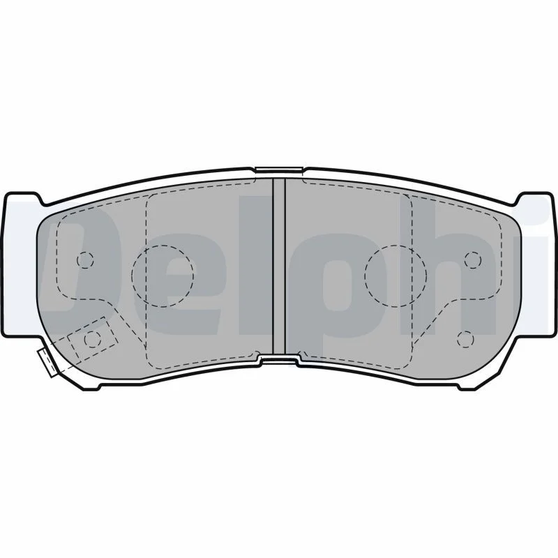 Brake Pad Set, disc brake DELPHI LP2049