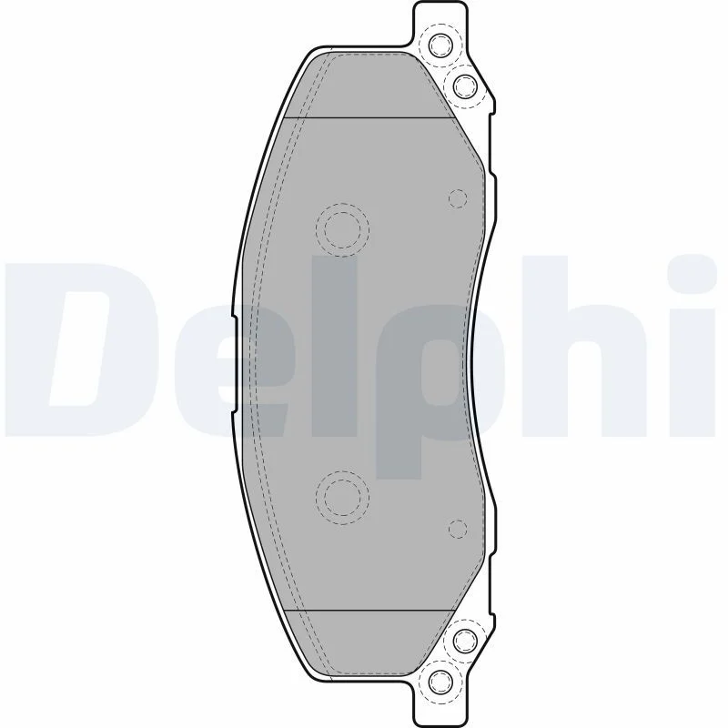 Brake Pad Set, disc brake DELPHI LP2082
