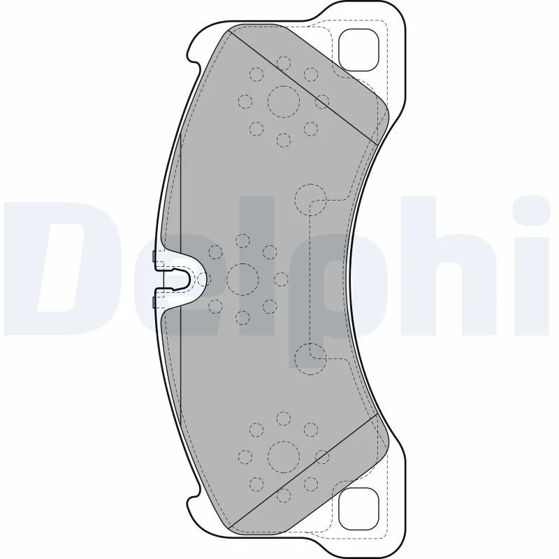 Brake Pad Set, disc brake DELPHI LP2117