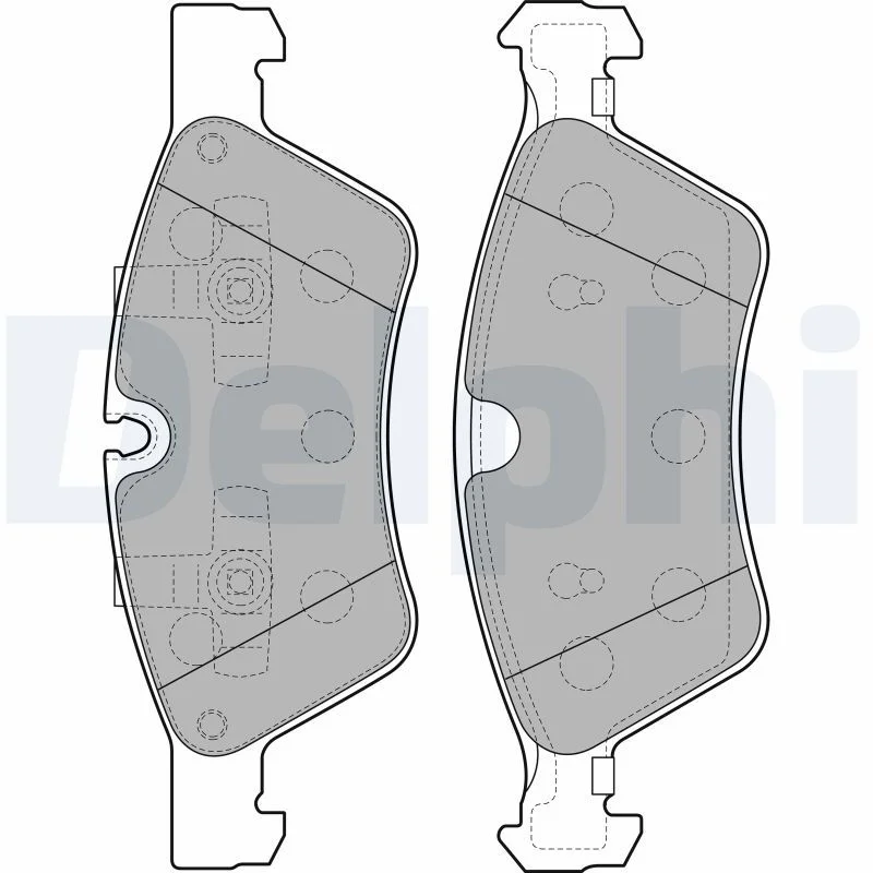 Brake Pad Set, disc brake DELPHI LP2125