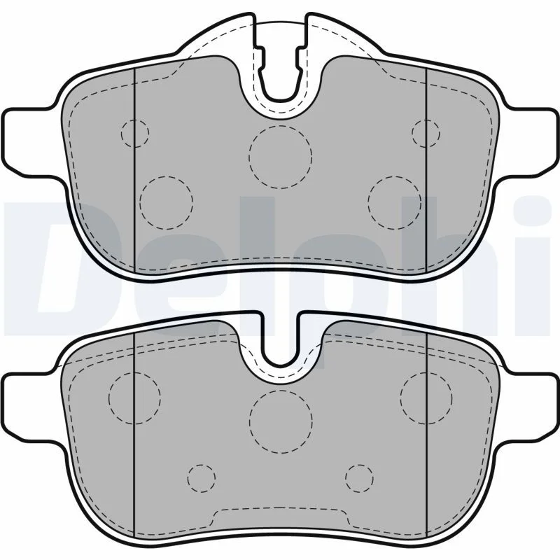 Brake Pad Set, disc brake DELPHI LP2163