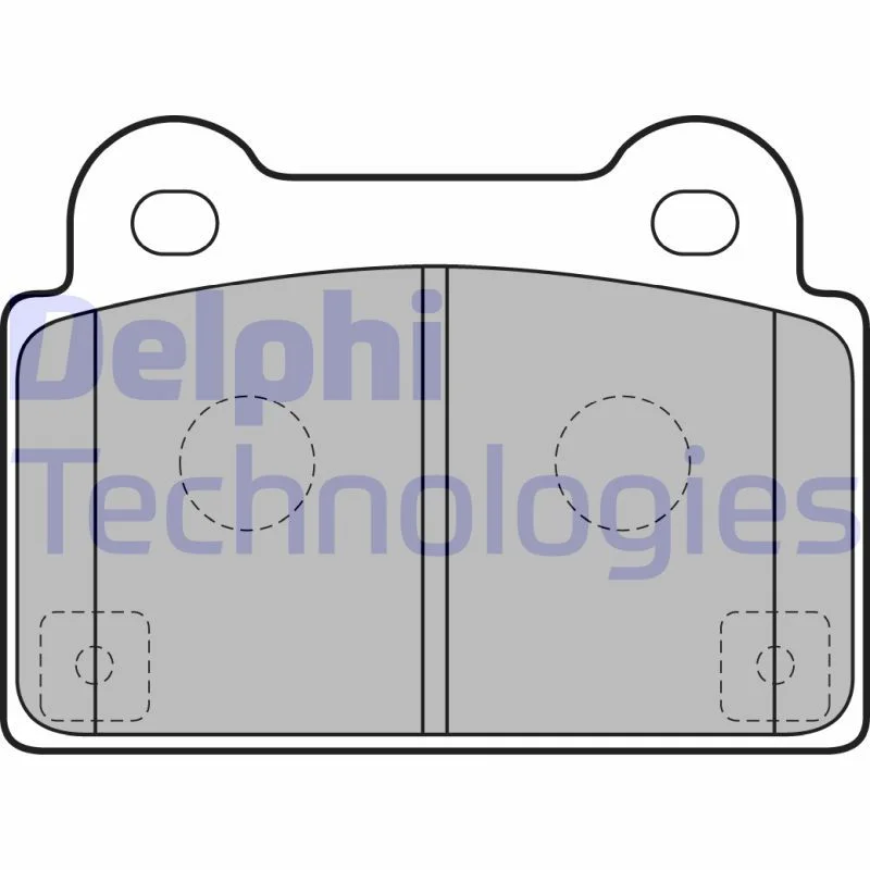 Brake Pad Set, disc brake DELPHI LP2177