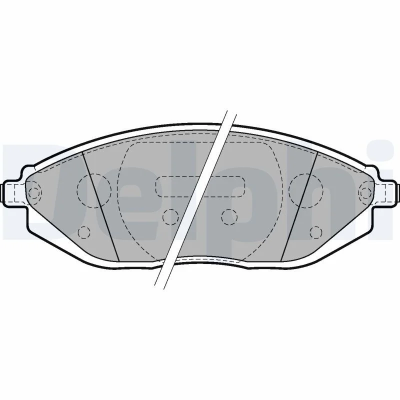 Brake Pad Set, disc brake DELPHI LP2218