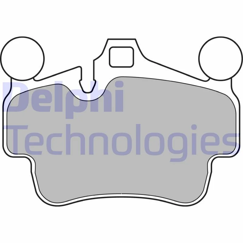 Brake Pad Set, disc brake DELPHI LP2236