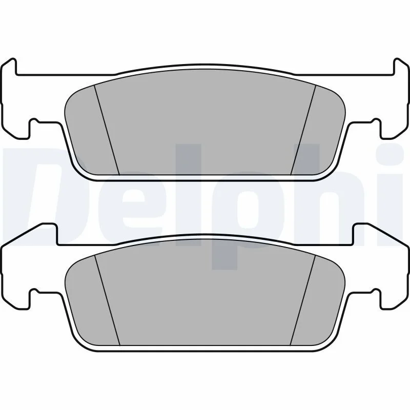 Brake Pad Set, disc brake DELPHI LP2663