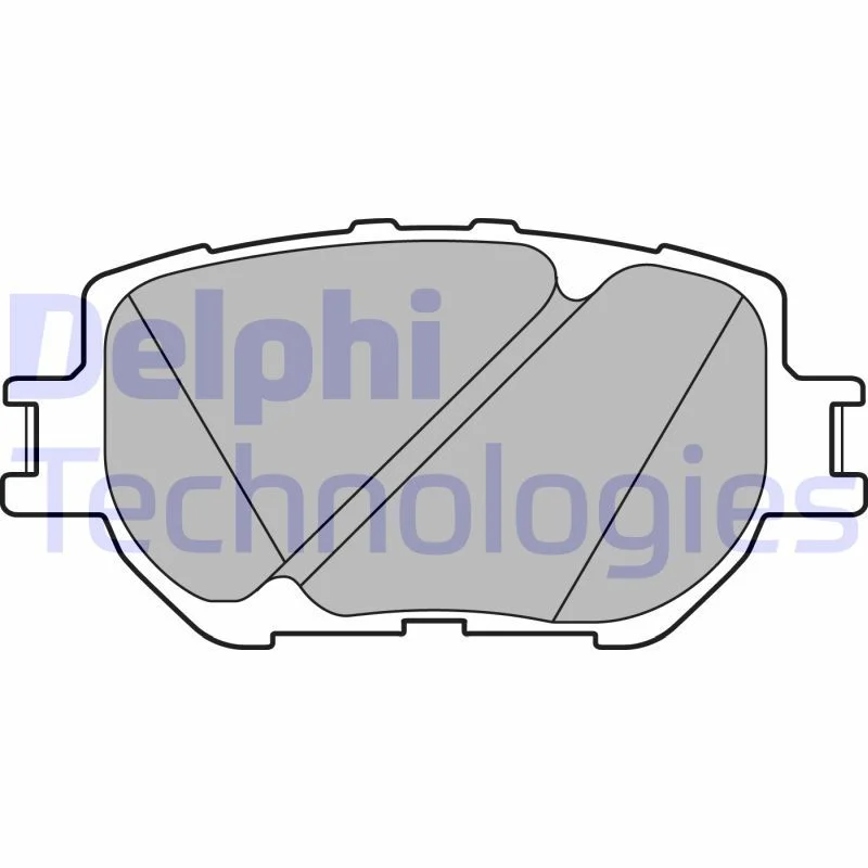 Sada brzdových platničiek, kotúčová brzda DELPHI LP2699