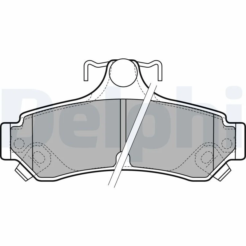 Brake Pad Set, disc brake DELPHI LP2700