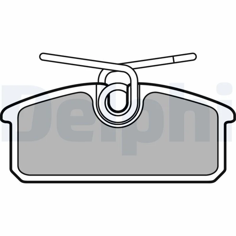 Brake Pad Set, disc brake DELPHI LP3150