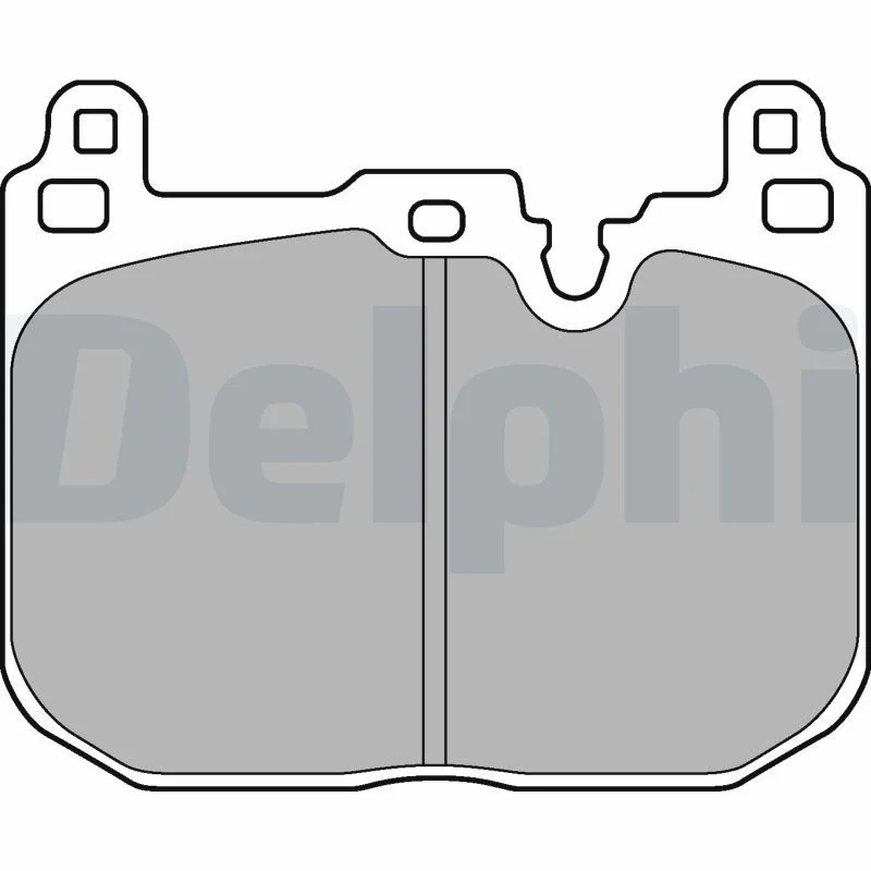 Sada brzdových platničiek, kotúčová brzda DELPHI LP3259