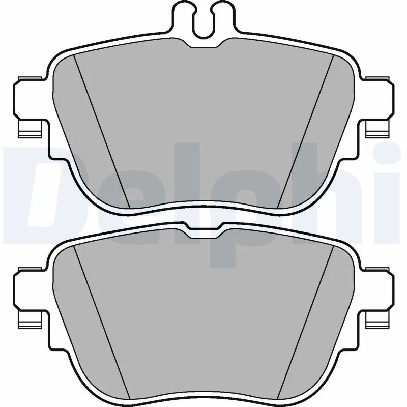 Brake Pad Set, disc brake DELPHI LP3262
