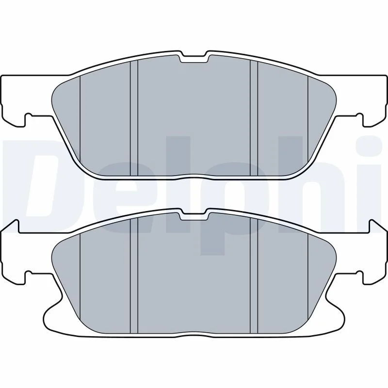 Brake Pad Set, disc brake DELPHI LP3280