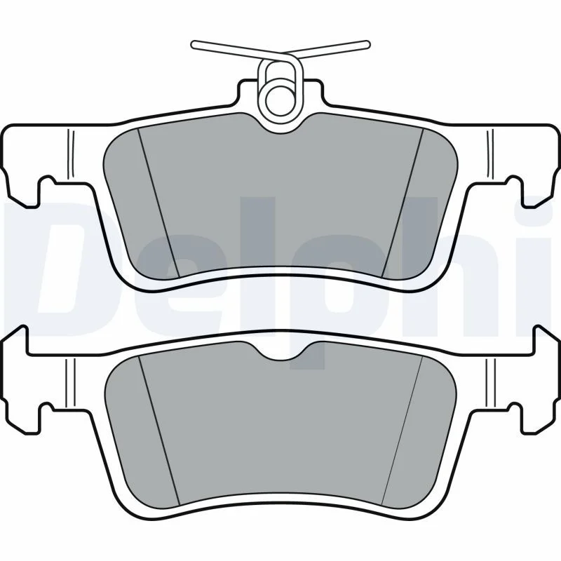 Brake Pad Set, disc brake DELPHI LP3369