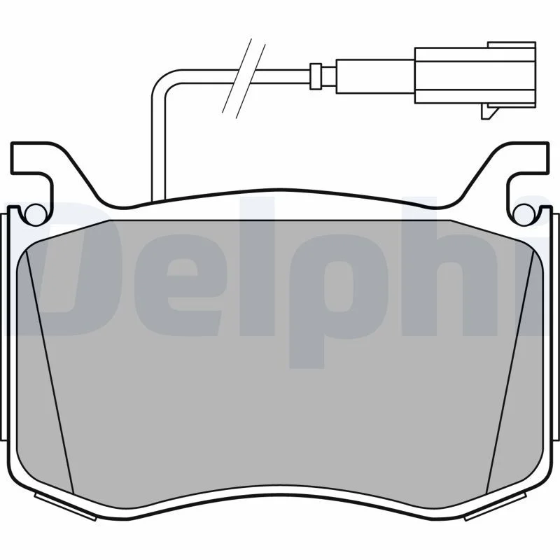 Brake Pad Set, disc brake DELPHI LP3380