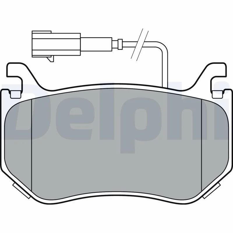 Brake Pad Set, disc brake DELPHI LP3381