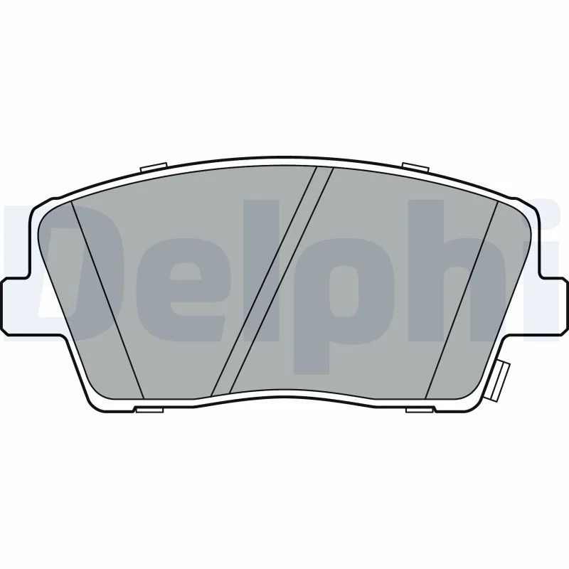 Sada brzdových platničiek, kotúčová brzda DELPHI LP3390