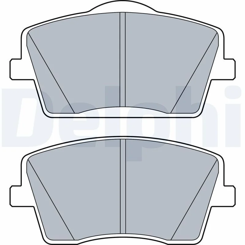 Sada brzdových platničiek, kotúčová brzda DELPHI LP3515