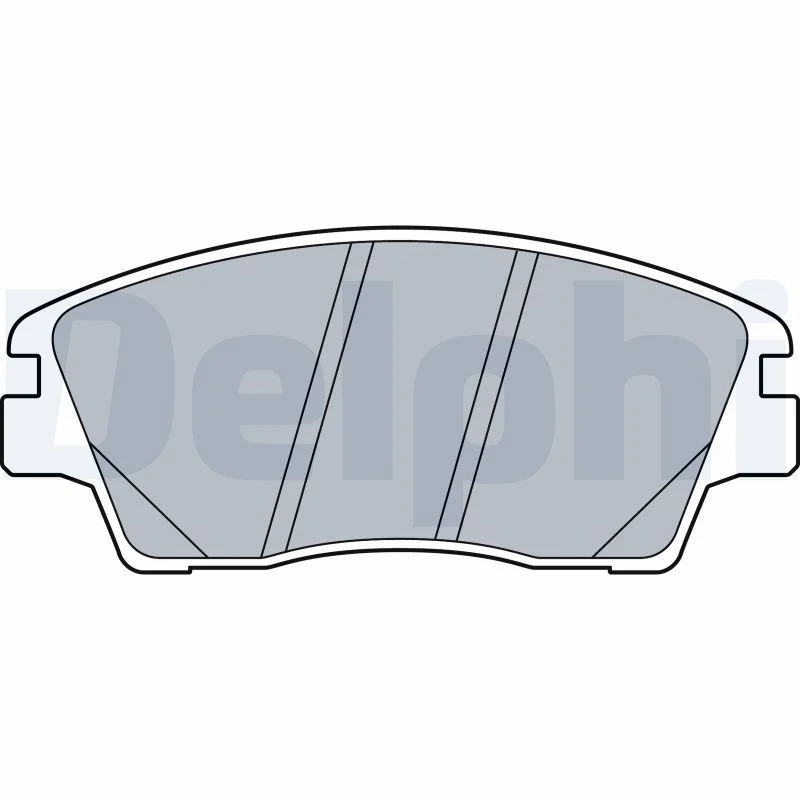 Brake Pad Set, disc brake DELPHI LP3519