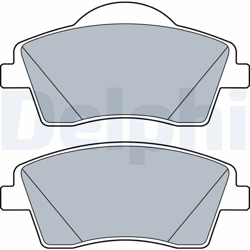 Sada brzdových platničiek, kotúčová brzda DELPHI LP3528