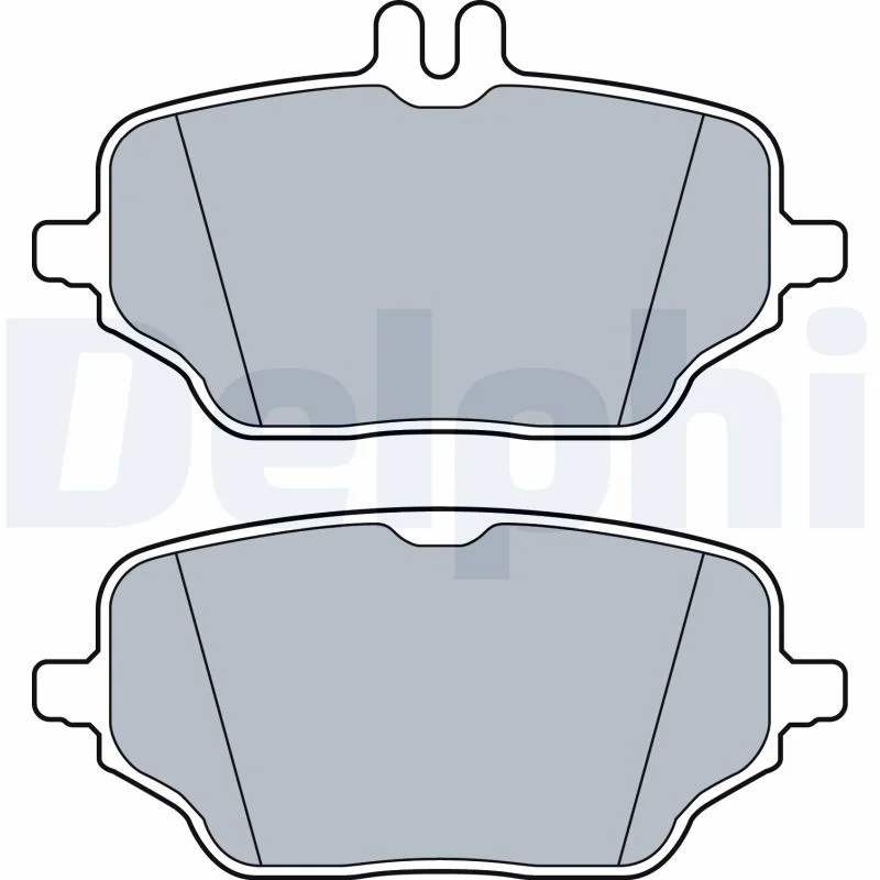 Brake Pad Set, disc brake DELPHI LP3572