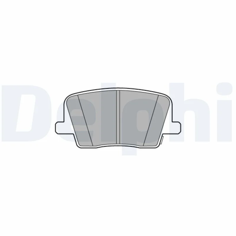 Brake Pad Set, disc brake DELPHI LP3581