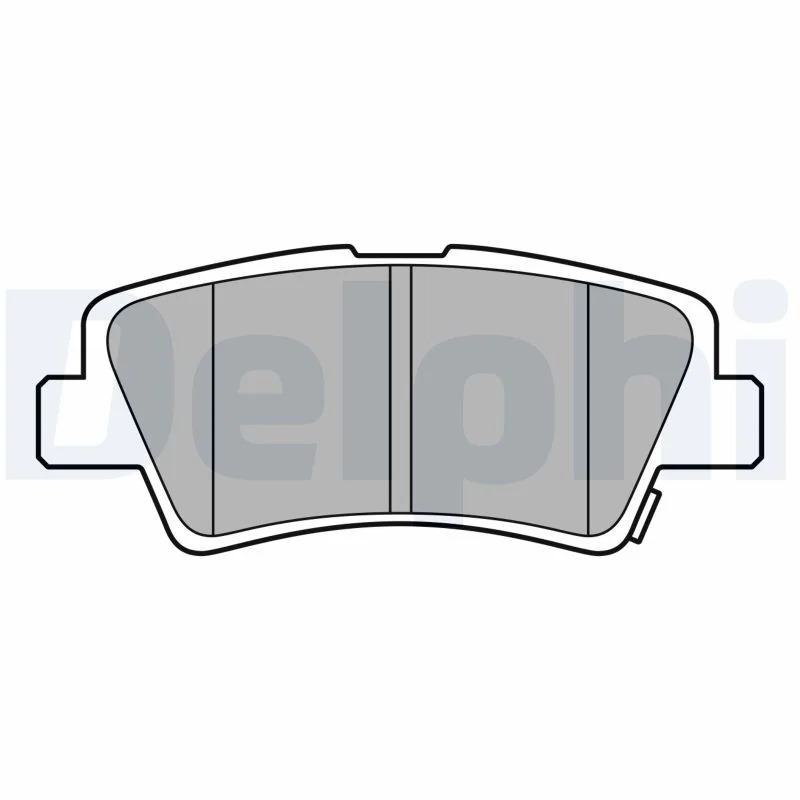 Sada brzdových platničiek, kotúčová brzda DELPHI LP3587
