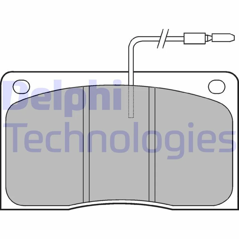 Brake Pad Set, disc brake DELPHI LP568