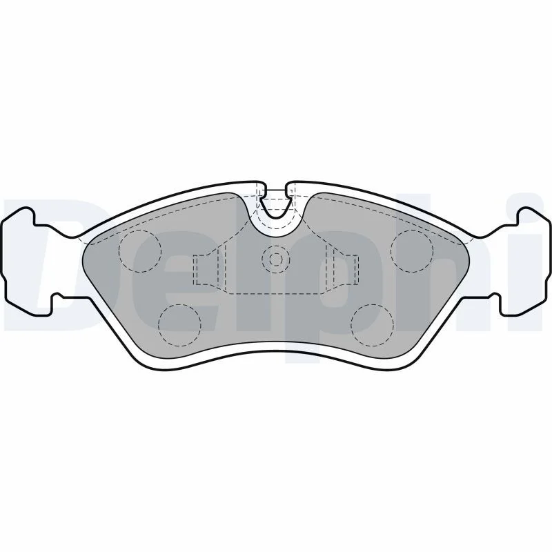 Brake Pad Set, disc brake DELPHI LP585