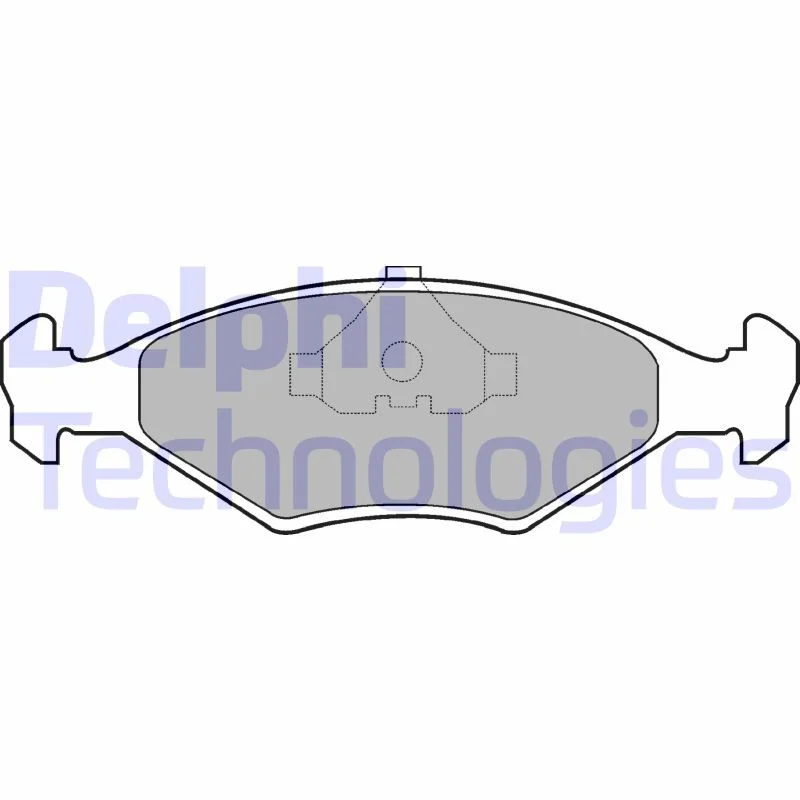 Brake Pad Set, disc brake DELPHI LP677