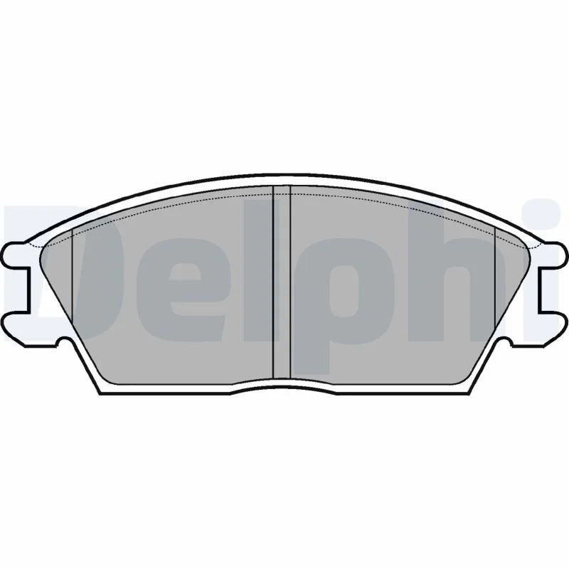 Brake Pad Set, disc brake DELPHI LP704