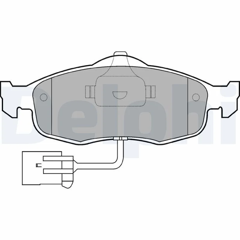 Brake Pad Set, disc brake DELPHI LP781