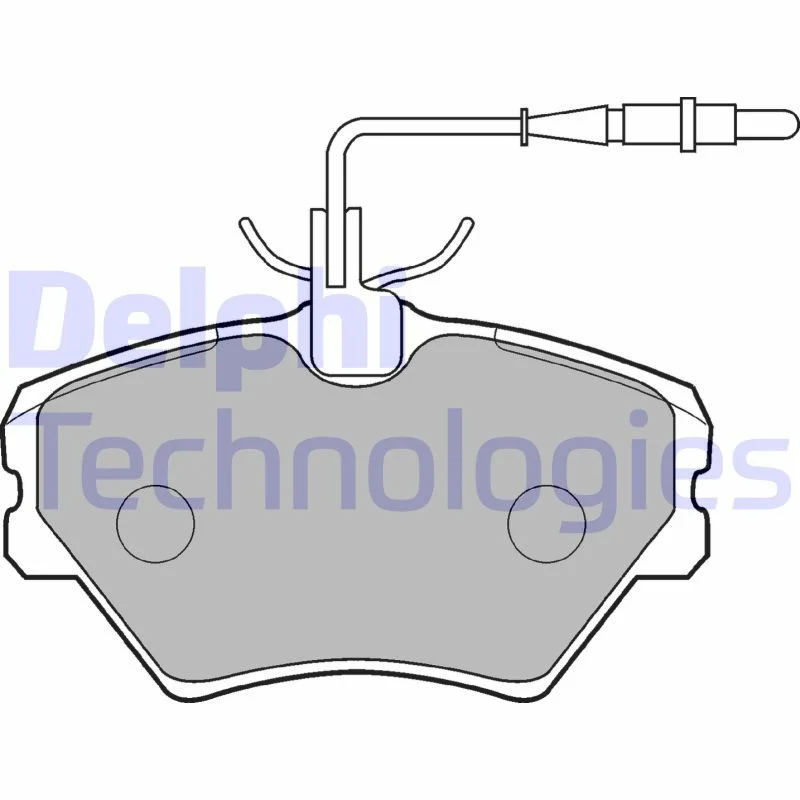 Brake Pad Set, disc brake DELPHI LP862