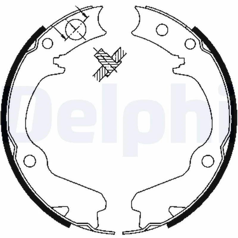 Brake Shoe Set DELPHI LS1899