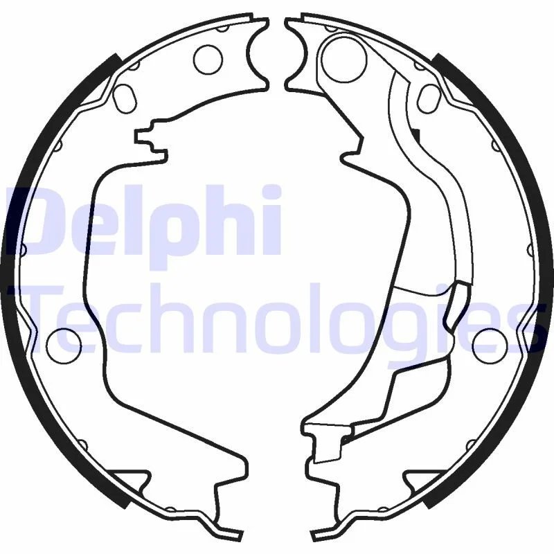 Brake Shoe Set, parking brake DELPHI LS2011