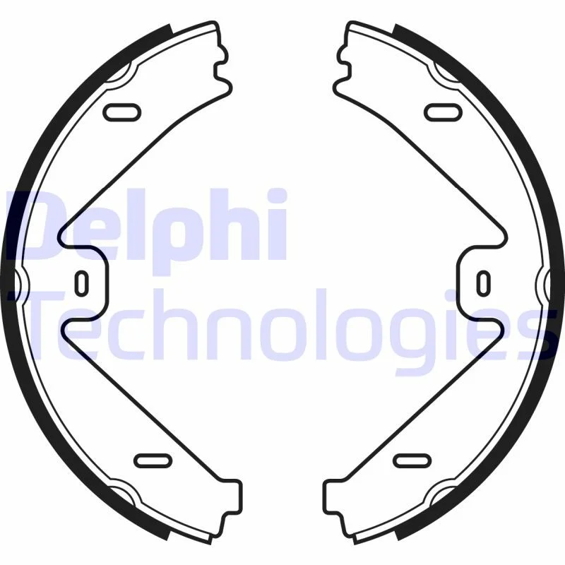 Brake Shoe Set, parking brake DELPHI LS2036