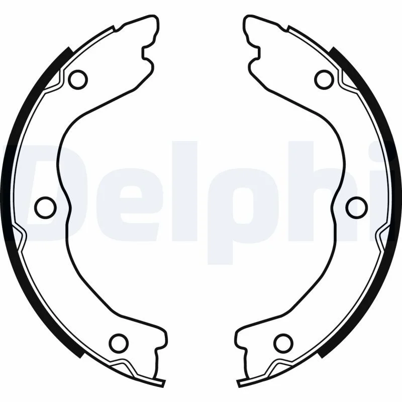 Brake Shoe Set, parking brake DELPHI LS2038