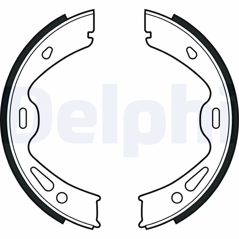 Brake Shoe Set, parking brake DELPHI LS2091