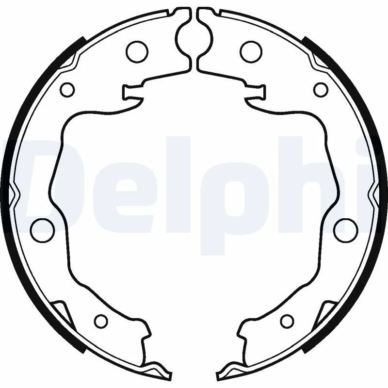 Brake Shoe Set, parking brake DELPHI LS2116