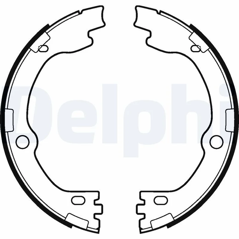 Brake Shoe Set, parking brake DELPHI LS2119