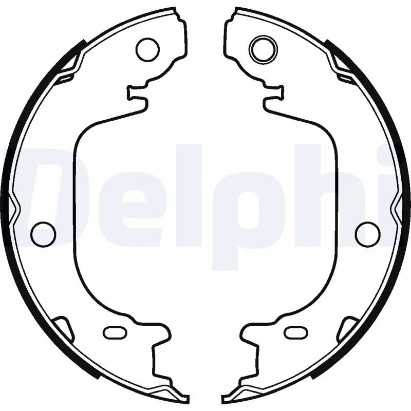 Brake Shoe Set, parking brake DELPHI LS2122