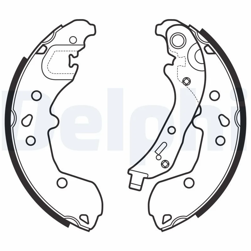 Brake Shoe Set DELPHI LS2148