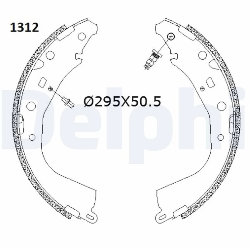 Brake Shoe Set DELPHI LS2187