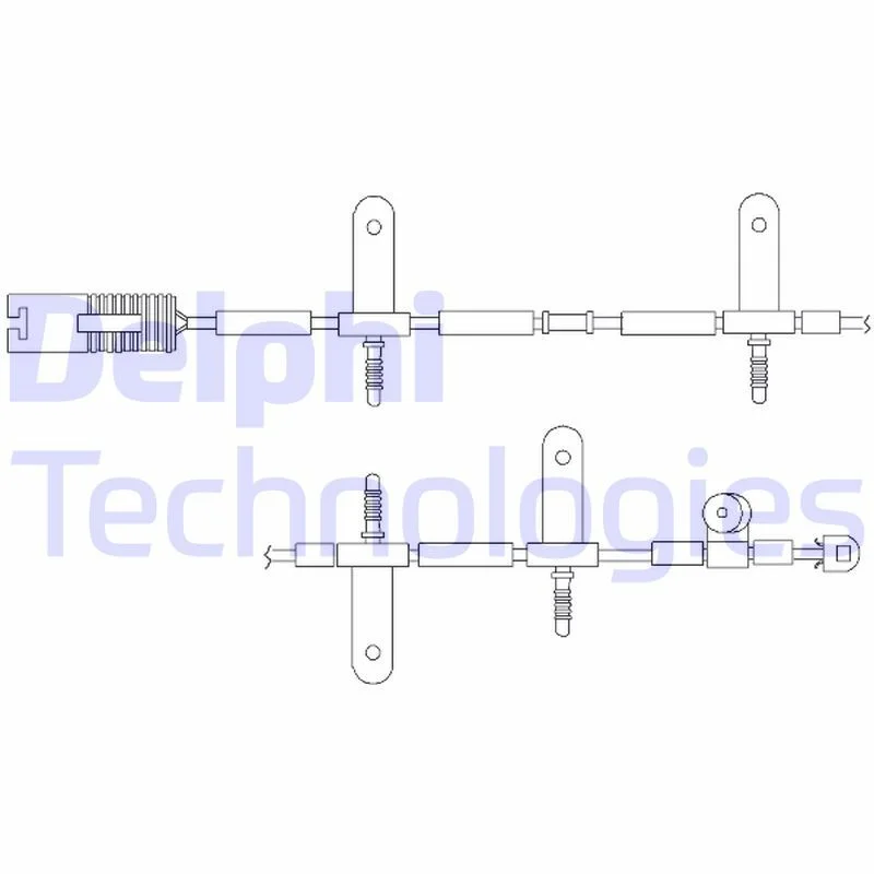 Warning Contact, brake pad wear DELPHI LZ0165