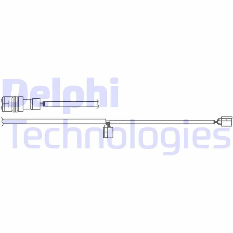 Warning Contact, brake pad wear DELPHI LZ0262