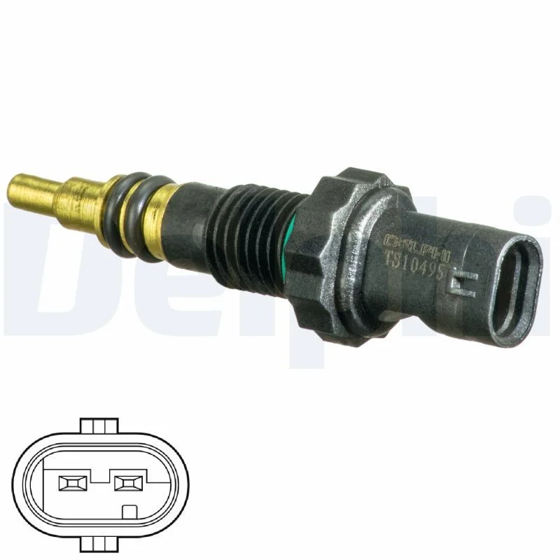 Sensor, coolant temperature DELPHI TS10495