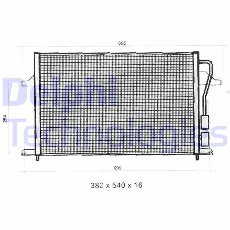 Condenser, air conditioning DELPHI TSP0225275