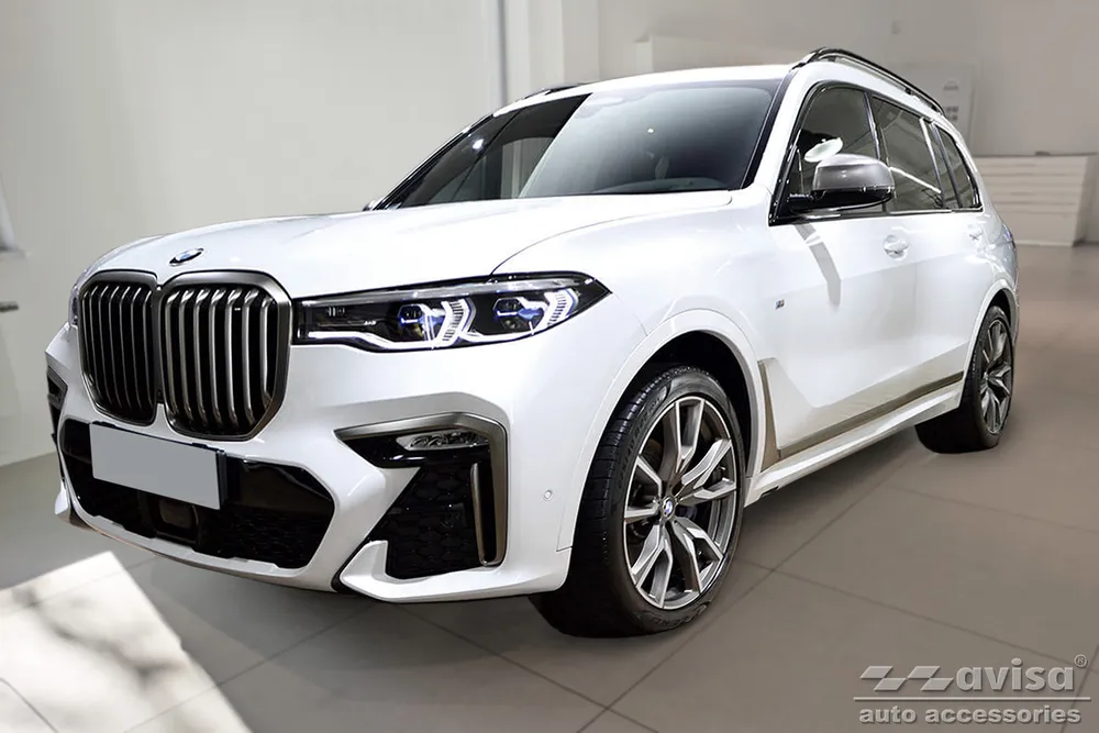 Door Sills Blue '' Hybrid '' (4Pcs) BMW X7 (G07)2018-> (black mirror) AVISA 2/03022