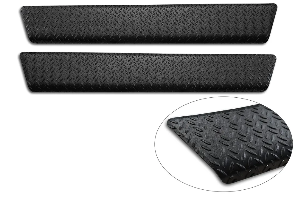 Door Sills Grain Pattern (2Pcs) CITROEN BERLINGO III 2018-2024, FL 2024-> / CITROEN BERLINGO III Multispace 2018-2024, FL 2024-> / CITROEN BERLINGO XL 2022-2024, FL 2024-> (black MAT) AVISA 2/15150