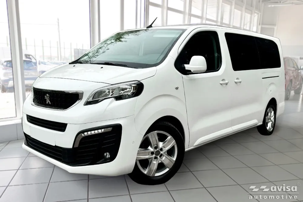 Lower Door Sills Embossed Grain Pattern (4 Pcs) CITROEN JUMPY III 4D 2016-> / CITROEN SPACE TOURER 2016-> / OPEL VIVARO III 2019-> (black MAT) AVISA 2/16350
